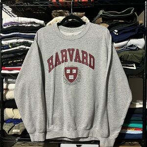 Harvard Gray Crewneck Sweater